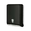 Falthandtuchspender Kunststoff schwarz/black